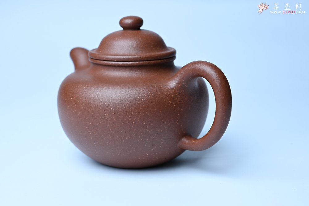 紫砂壶图片：美壶特惠 精致降坡泥大亨掇只壶 茶人醉爱 - 全手工紫砂壶网