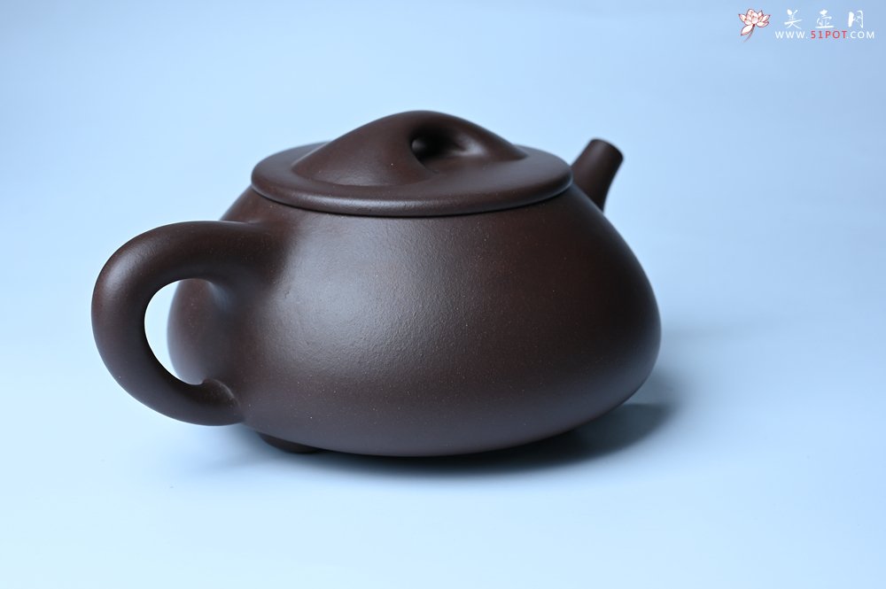 紫砂壶图片：美壶特惠 精致特好紫泥大满瓢 难度大 足足做了一个多星期 - 全手工紫砂壶网