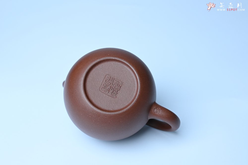 紫砂壶图片：美壶特惠 特好底槽青龙蛋壶 装饰兰草特文气 - 全手工紫砂壶网