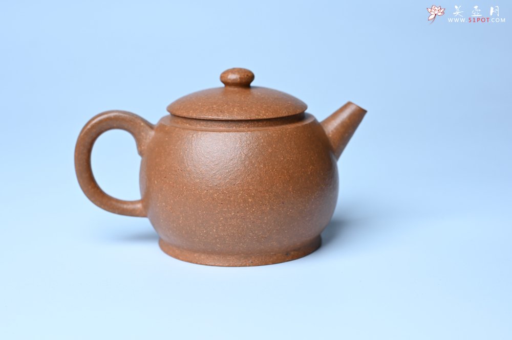 紫砂壶图片：美壶特惠 特好黄降坡泥巨轮珠紫砂壶 茶人醉爱 - 全手工紫砂壶网
