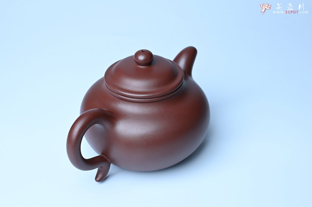 紫砂壶图片：潜力股周小培老师 4号井深井红皮龙 超精致全手工莲子茶壶 - 全手工紫砂壶网