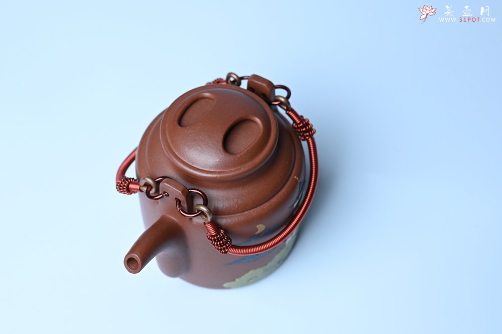 紫砂壶图片：美壶特惠 特好红皮龙精工洋桶壶 茶人醉爱 - 全手工紫砂壶网