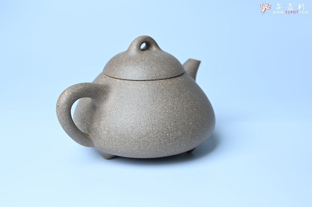 紫砂壶图片：美壶特惠 特好松花段泥精工乳瓢茶壶 茶人醉爱 - 全手工紫砂壶网