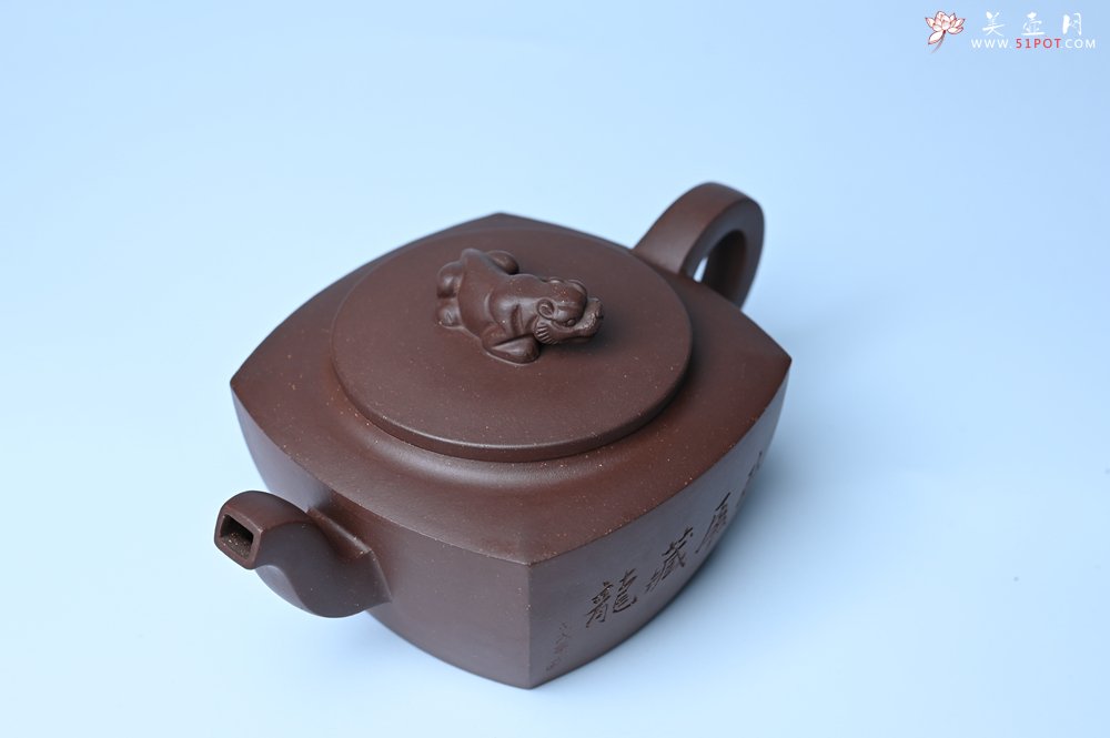 紫砂壶图片：美壶年底特惠 精工卧虎藏龙壶 难度大 茶人醉爱 - 全手工紫砂壶网