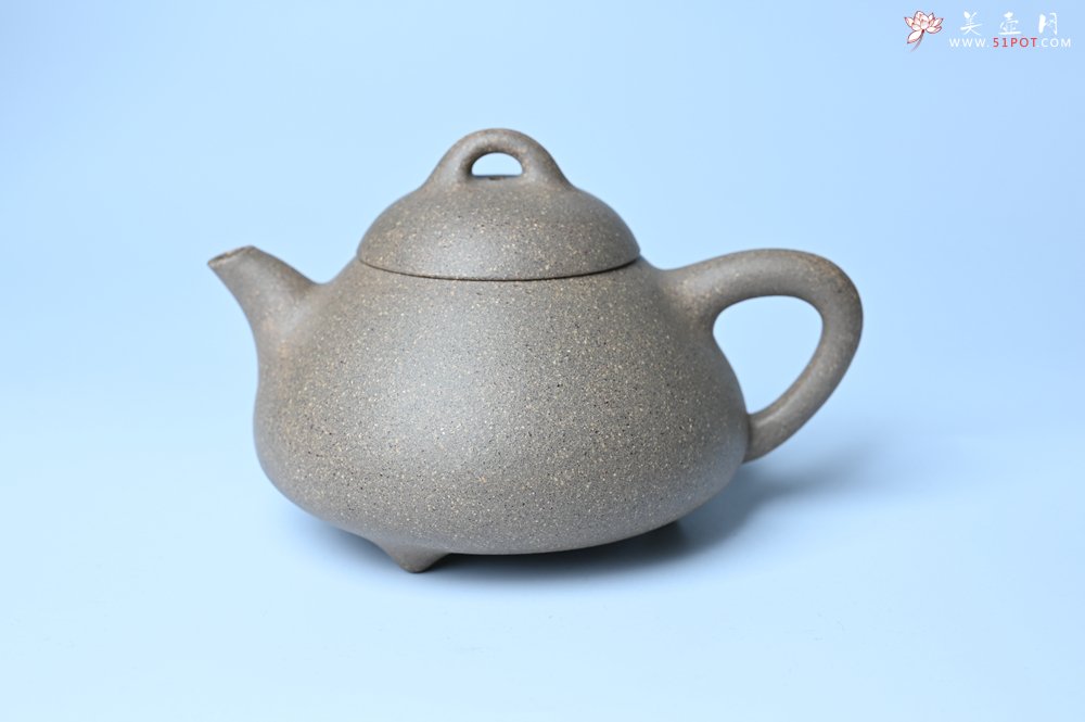 紫砂壶图片：美壶特惠 特好松花段泥精工乳瓢茶壶 茶人醉爱 - 全手工紫砂壶网