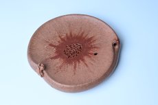 紫砂壶图片：美器特惠 朱自立工作室精品寿桃干泡台 直径大约15cm - 全手工紫砂壶网