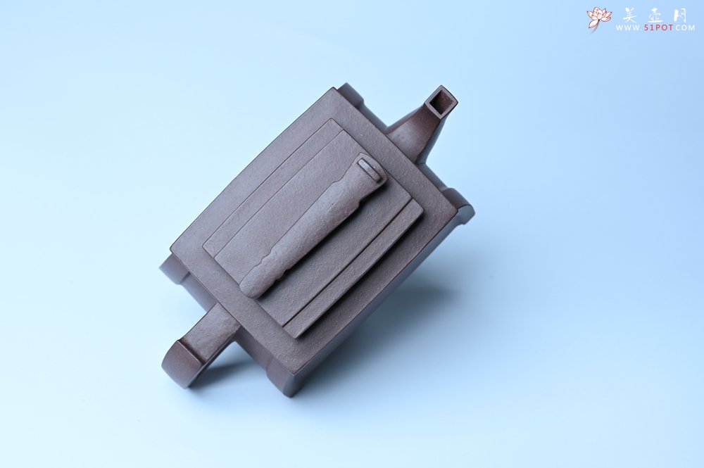 紫砂壶图片：美壶特惠 精致紫泥琴壶 难度大 茶人醉爱 - 全手工紫砂壶网