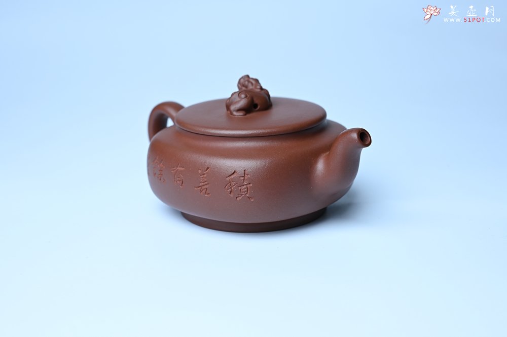 紫砂壶图片：美壶特惠 精致优质紫泥祥瑞壶 难度大 茶人醉爱 - 全手工紫砂壶网