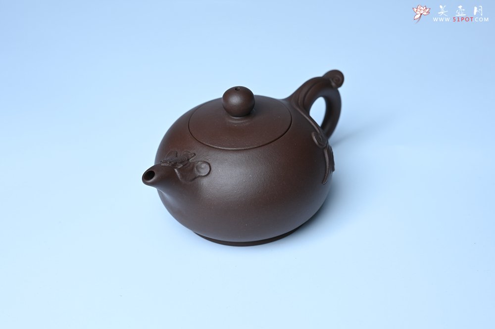 紫砂壶图片：美壶特惠 优质老紫泥福在眼前壶 茶人醉爱 - 全手工紫砂壶网