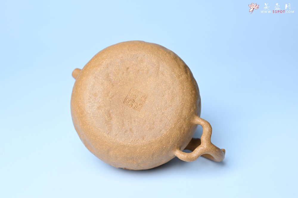 紫砂壶图片：潜力股赵老师实力演绎全手工老黄段泥金蟾供春壶 金蟾灵动 不失为一把好壶 - 全手工紫砂壶网