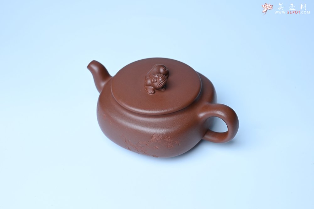 紫砂壶图片：美壶特惠 精致优质紫泥祥瑞壶 难度大 茶人醉爱 - 全手工紫砂壶网