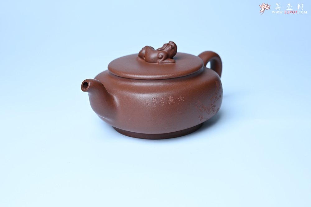 紫砂壶图片：美壶特惠 精致优质紫泥祥瑞壶 难度大 茶人醉爱 - 全手工紫砂壶网