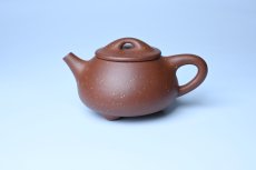 紫砂壶图片：美壶特惠 精致特好紫玉金砂满瓢景舟石瓢壶 做工和泥料不输千元作品 - 全手工紫砂壶网