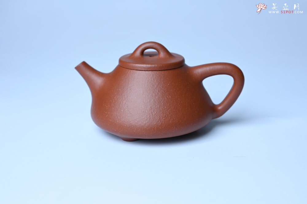 紫砂壶图片：美壶特惠 精致特好黄龙山宝山矿区红降坡泥小子冶石瓢壶 - 全手工紫砂壶网