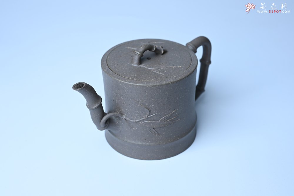 紫砂壶图片：美壶特惠 精致特好青段泥竹段壶 矿物质丰富 茶人醉爱 - 全手工紫砂壶网