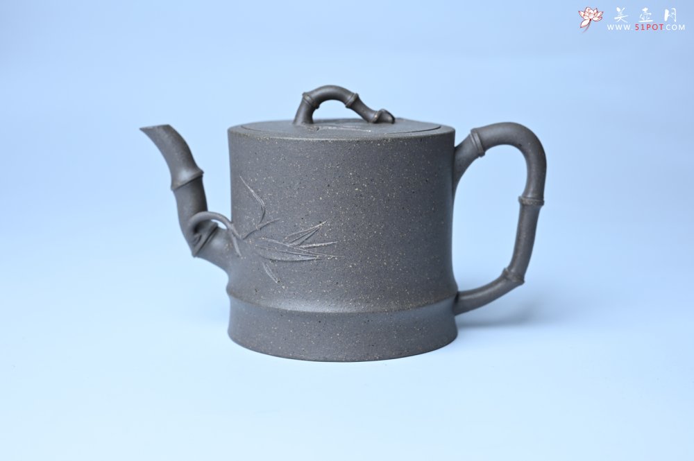 紫砂壶图片：美壶特惠 精致特好青段泥竹段壶 矿物质丰富 茶人醉爱 - 全手工紫砂壶网